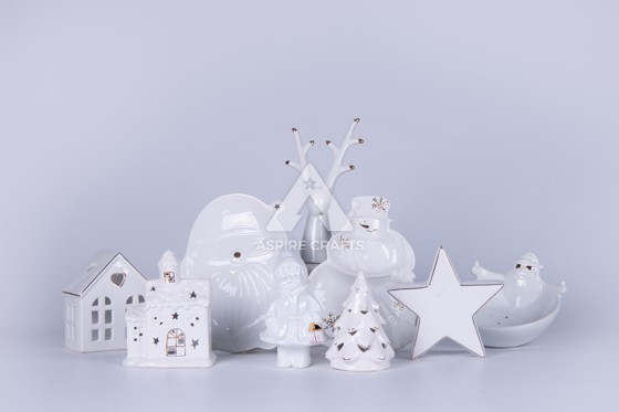 European Style Ceramic Christmas Decorations