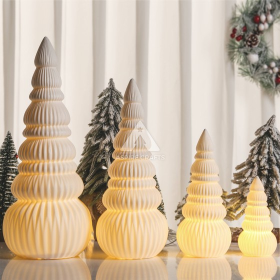 Translucent Ceramic Christmas Tree Piece