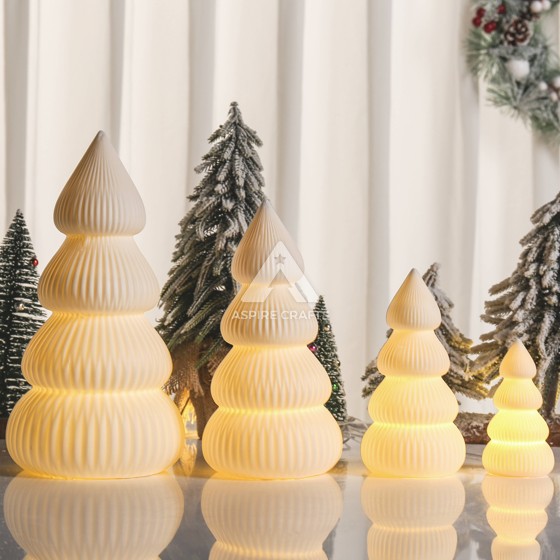 Ceramic Christmas Tree, Illuminated with Light