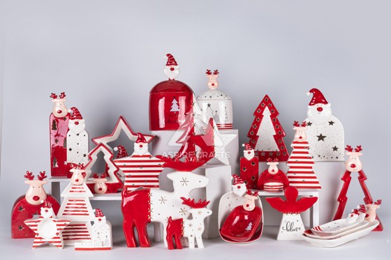 Festive Ceramic Christmas Ornaments