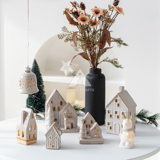 Traditional Ceramic Christmas Home Accent