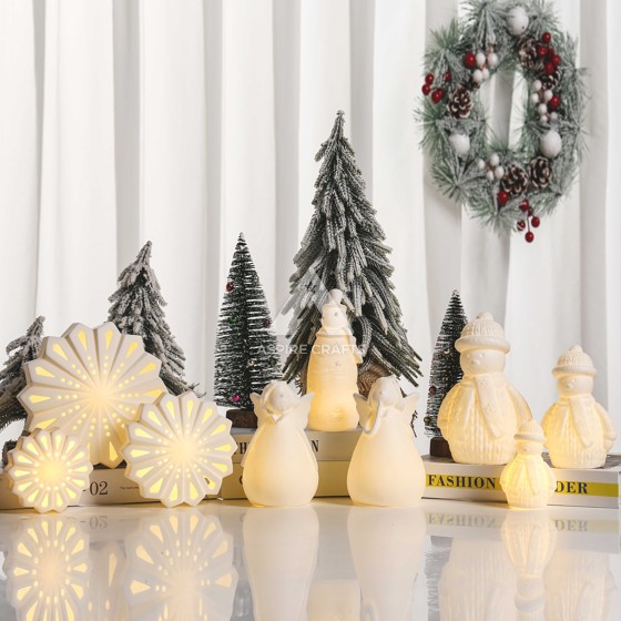 European Style Ceramic Christmas Crafts for a Classic Touch