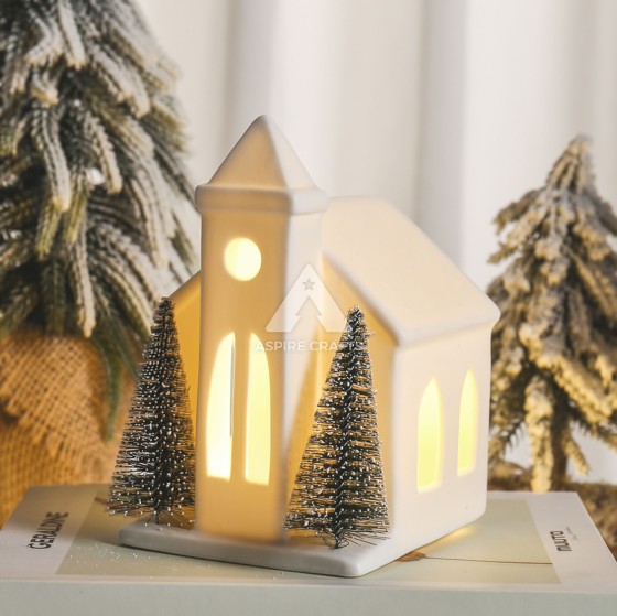 Glowing Ceramic Christmas Home Decor