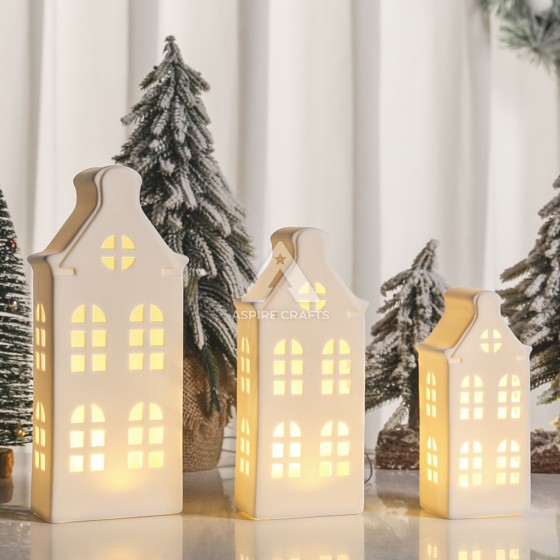 Glow-in-the-Dark Ceramic Christmas Home