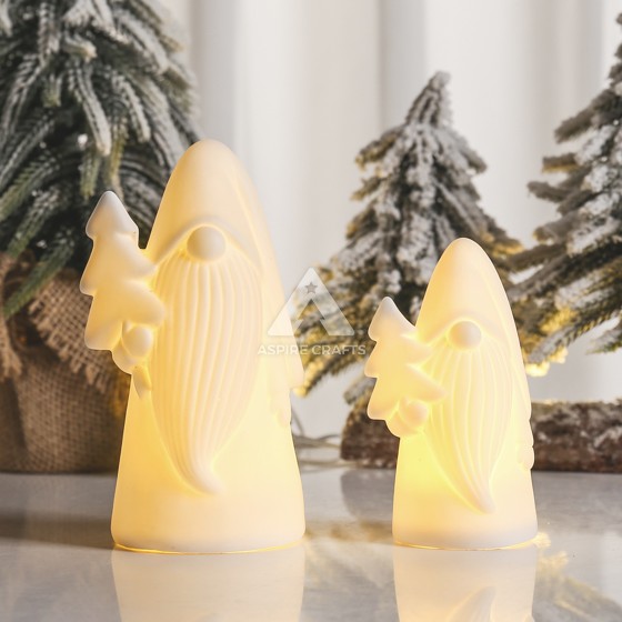 Luminous Ceramic Santa Claus Collectible