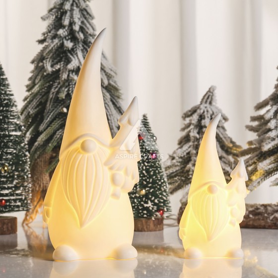 Translucent Ceramic Saint Nick Decor