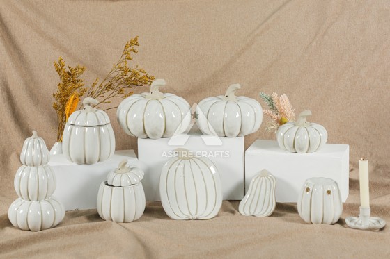 Ceramic Easter Pumpkins: Vibrant & Festive Holiday Decor