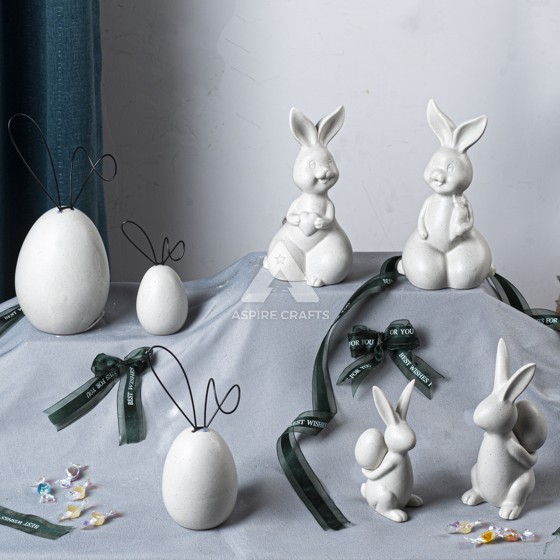 Unique Ceramic Easter Bunny Fruit Tray