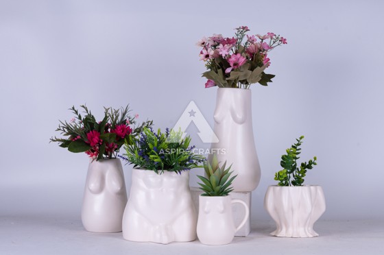 Ceramic Planter with Smooth Edges for Safety