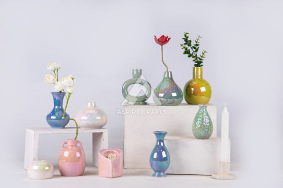 Garden Ceramic Vase: Aesthetic for Home Decor