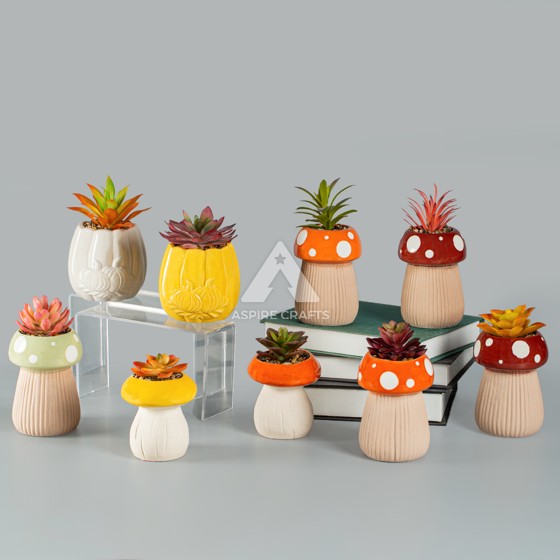 Ceramic Mushroom Planters: Nature's Charm for Your Greens