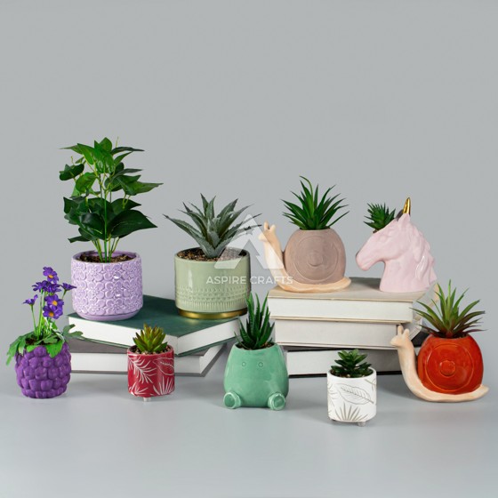 Unique Glazed Planters for Stylish Vases & Plants