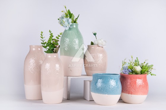 Garden of Life Ceramic Vase