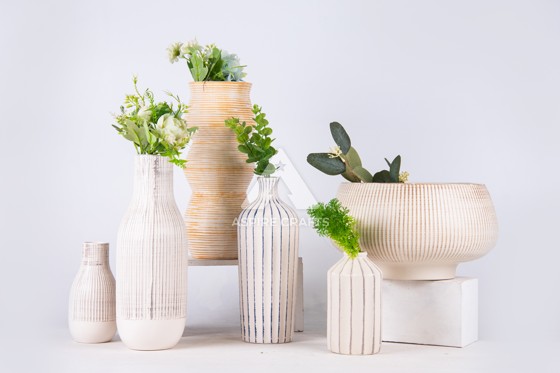 Floral Display in Ceramic Vase