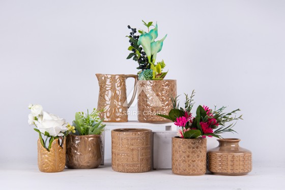 Nature-Inspired Garden Vase for Plants