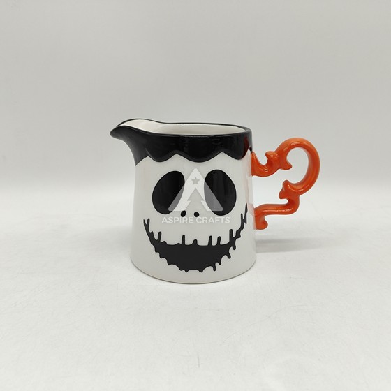 Mystical Halloween Ceramic Mug with Ghostly Patterns