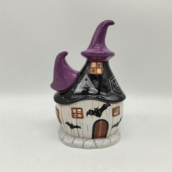 Creepy Ceramic Halloween Ghost Town House Accessory