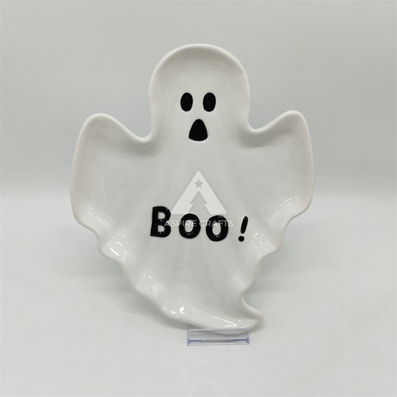 Spellbound Ceramic Halloween Spectral Ghost Dish