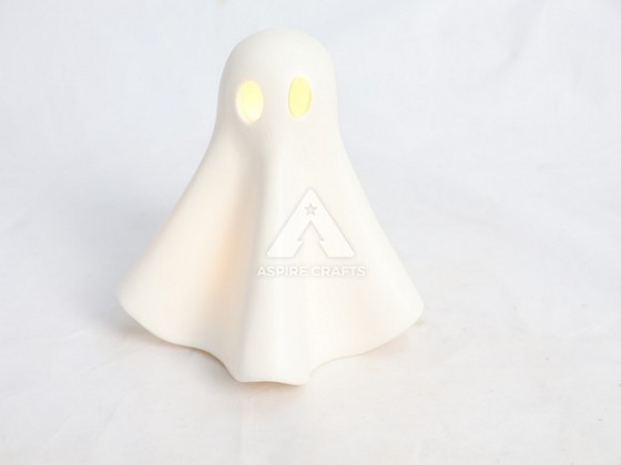 Enchanting Ceramic Halloween Ghost Ornament Craft