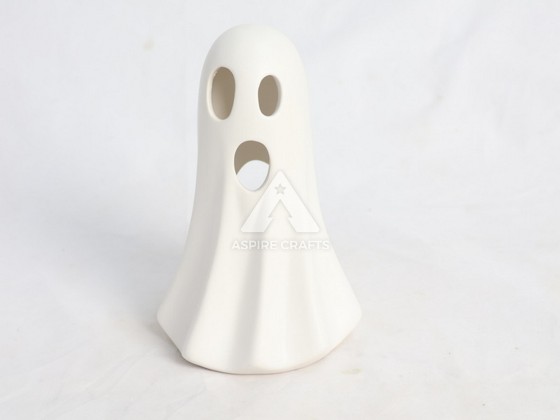 Spooky Ceramic Halloween Phantom Decor Piece