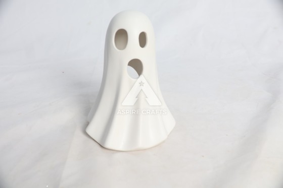 Creepy Ceramic Halloween Ghostly Sculpture Ornament