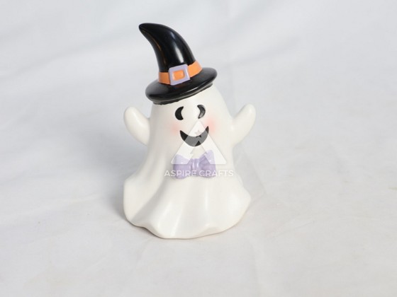 Mystical Ceramic Halloween Ghostly Sculpture Decor