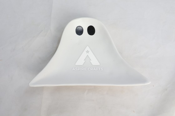 Haunting Ceramic Halloween Skull Mini Dish Decor