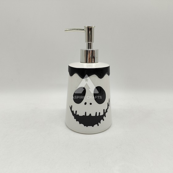 Ceramic Halloween Ghost Pattern Pump Dispenser