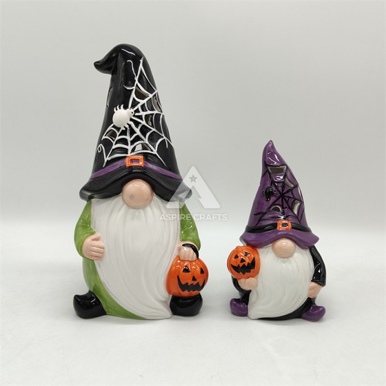 Mystical Ceramic Halloween Fairy Ornament