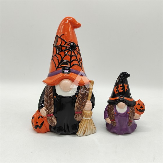 Mystical Ceramic Halloween Sprite Statue