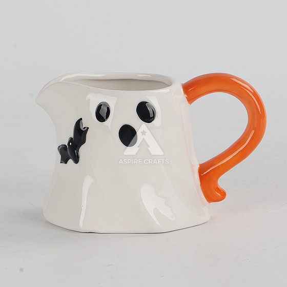 Ceramic Halloween White Ghost Mug