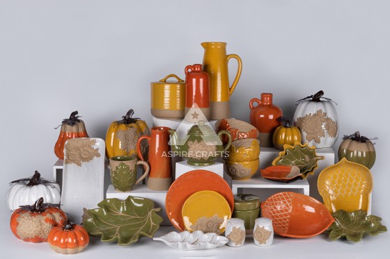 Vibrant Ceramic Craft for Harvest Time