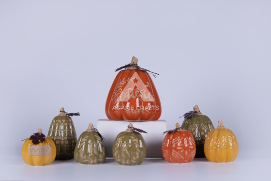 Vibrant Ceramic Pumpkin for Fall Festival Decor