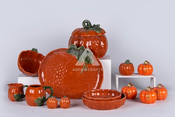 Ceramic Pumpkin Craft for Celebrating the Bounty of Harvest