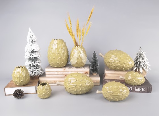 Charming Ceramic Pinecone Vases for Home Decor