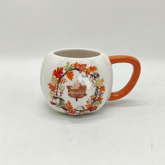 Vibrant Ceramic Cup for the Bountiful Harvest Season