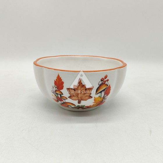 Ceramic Harvest Festival Bounty Bowl