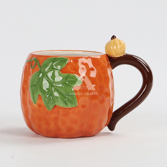 Joyous Harvest Ceramic Cup with Vibrant Hues