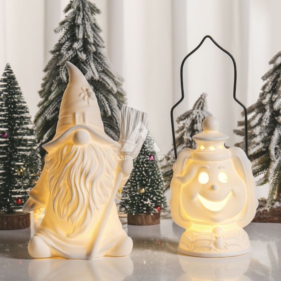 Elfin Pumpkin Glow: Ceramic Translucent Treasure