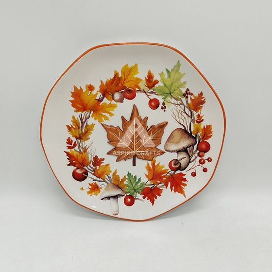 Autumn Bounty Ceramic Serving Dish