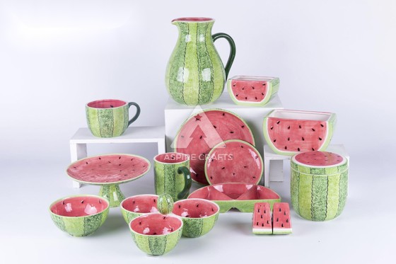 Ceramic Watermelon Home Ornament to Your Interior Decor