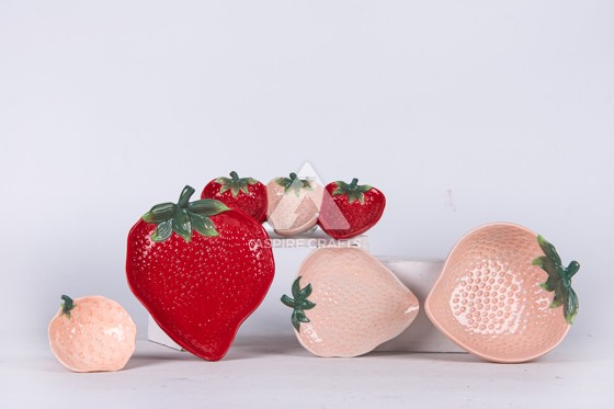 Sweet Strawberry Ceramic Dish