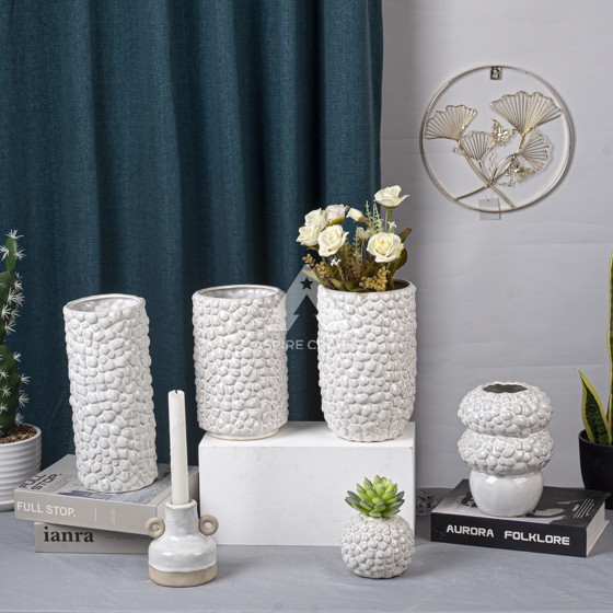 Ceramic Vase and Candleholder for Winter Warmth