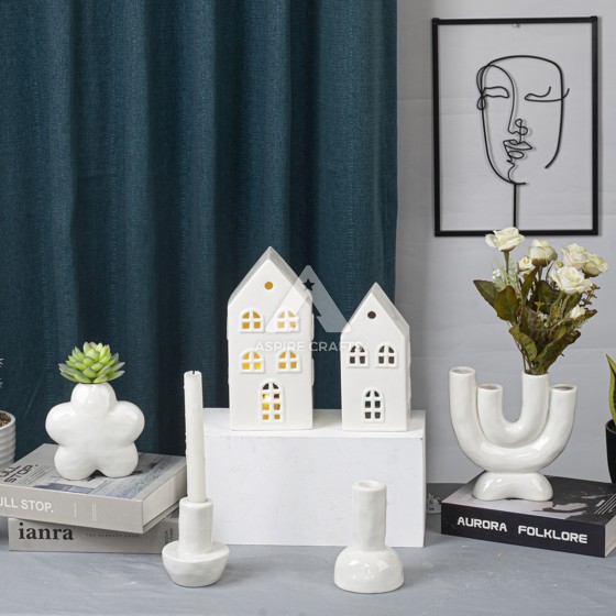 Ceramic Vase and Candleholder for a Touch of Class