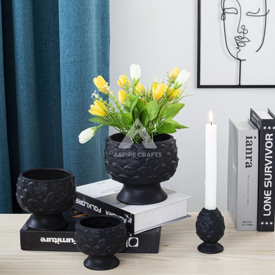 Ceramic Vases with Detachable Candleholders