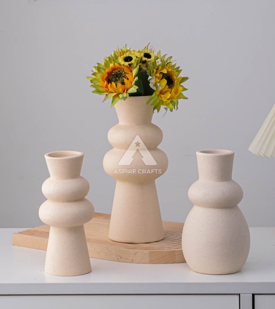 Light Brown Vase for Indoor Use