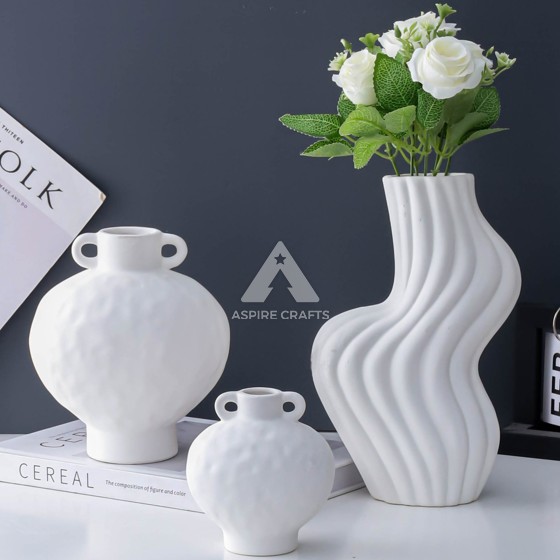 Pure White Floral Vase