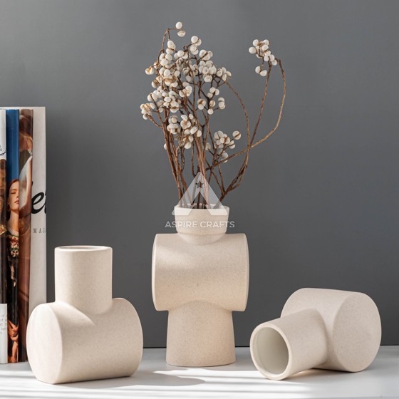 Soothing Earth Tone Ceramic Vase