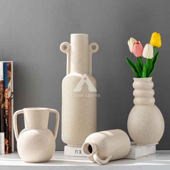 Serene Light Brown Vase