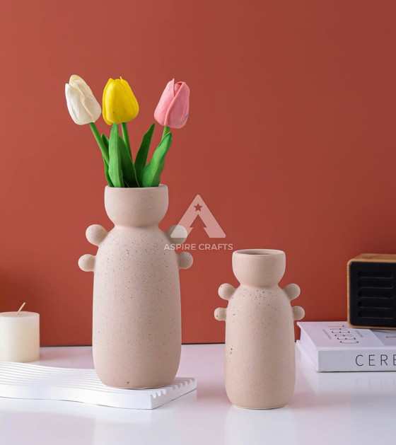 Earthy Clay Vase for Indoor Decor